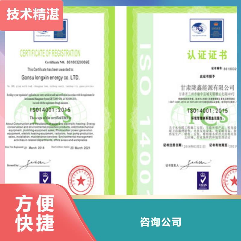 ISO9001质量管理体系认证专业