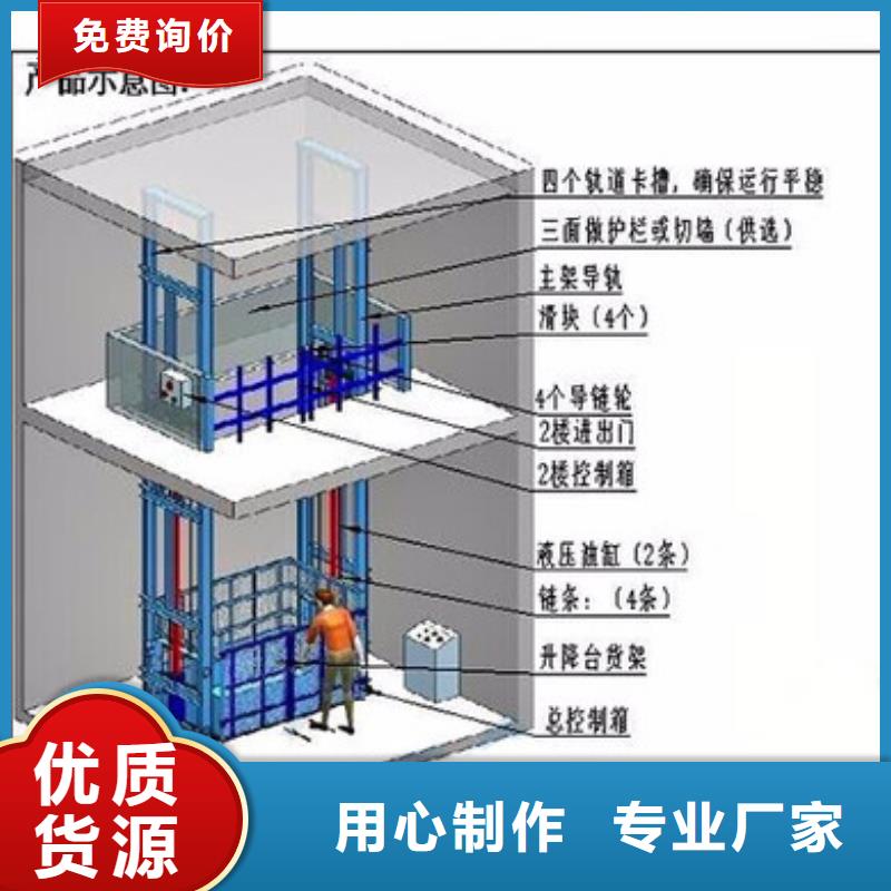 轨导式升降货梯供应