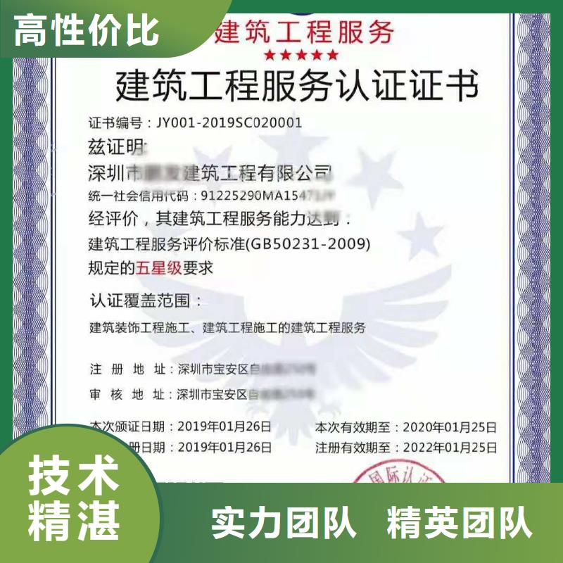 ISO认证-企业信用评价价格低于同行