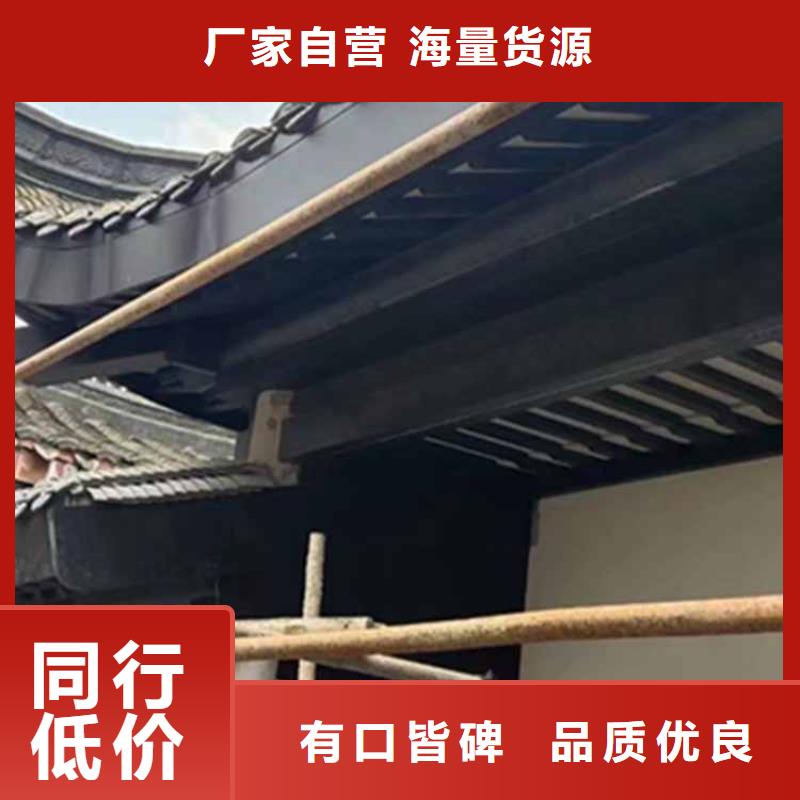 古建亭廊-长廊座椅铝代木设备齐全支持定制