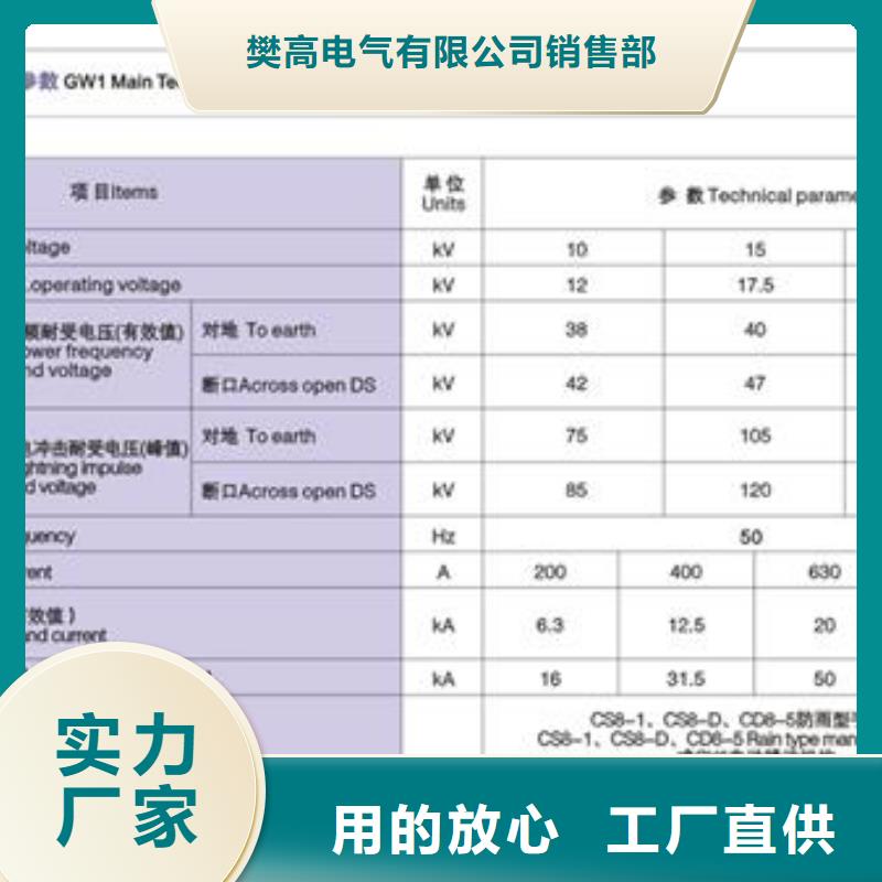 【隔离开关】跌落式熔断器公司以质量求生存